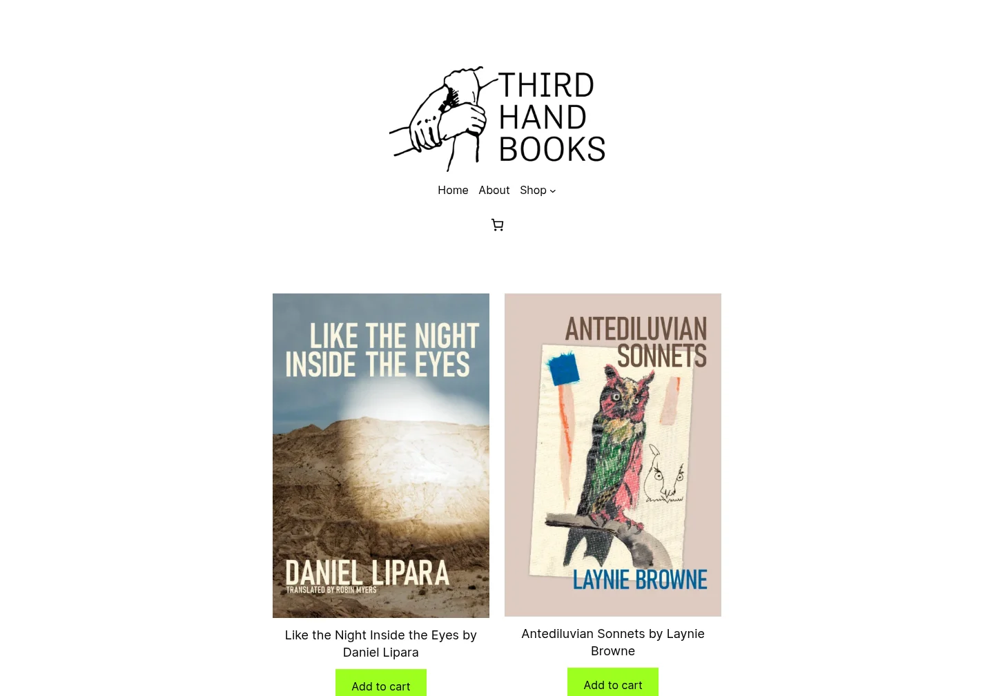3rd Hand Books: Original website
